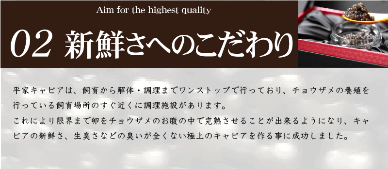 世界三大珍味の一つキャビア 宮崎県椎葉村でこだわりの製法 0
